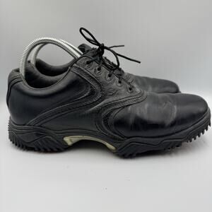 FootJoy Contour Series BOA Lacing Golf Shoes Men‎ 9 M Black Leather Soft Spikes